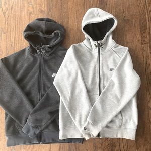 2 Men’s Nike Zip Up hoodies